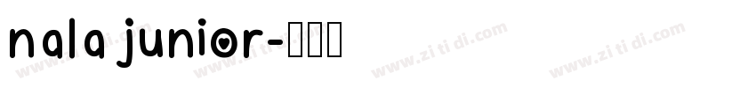nala junior字体转换